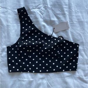 NWT Cinq a Sept Maayan Polka Dot Top